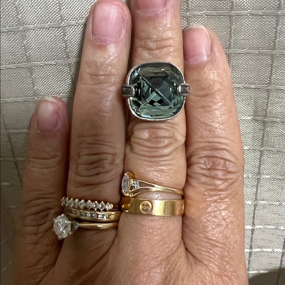 Brighton light green Venus necklace.ring set. - Picture 7 of 7